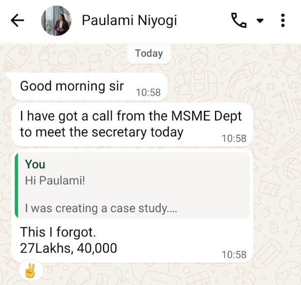 Paulami WhatsApp Chat Proof 1