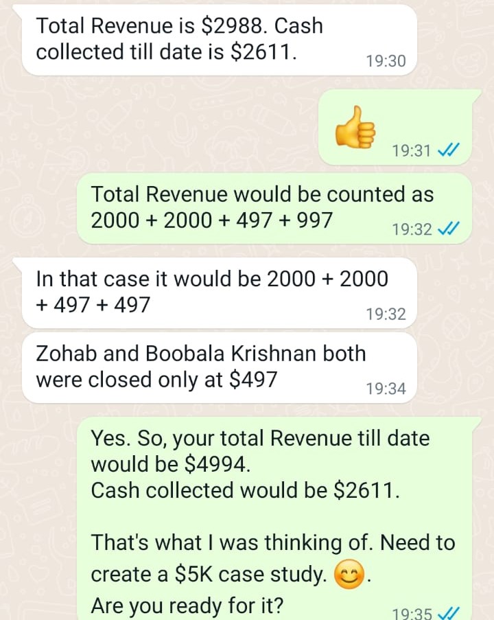 Wahab WhatsApp Chat Proof